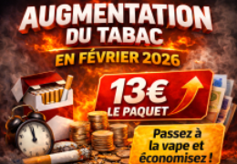 1er février 2026 : les prix du tabac augmentent encore, certains paquets sont déjà à 13 €